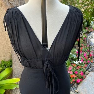 Min.mal Black Silk Dress
